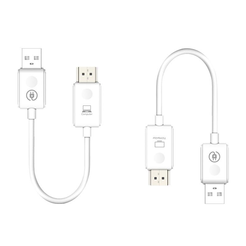 30M HDMI-Compatible Wireless Extender 1080P Low Latency Transmitter Receiver, Screen Mirror Adapter for PC Laptop Smartphone TV Display Streaming
