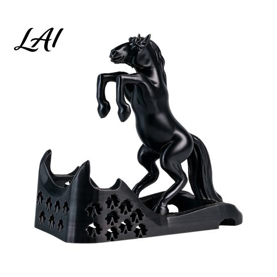 3D Printed Phone Holder Portable Mobile Holder Horse-Shaped Design Tablet Stand Stand Smooth Lines Desktop Decoration Horse-shaped чёрный
