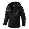 Hooded Jacket Men In Spring and Autumn Outdoor Windbreaker Jackets Mid-length Windproof Warm Clothing