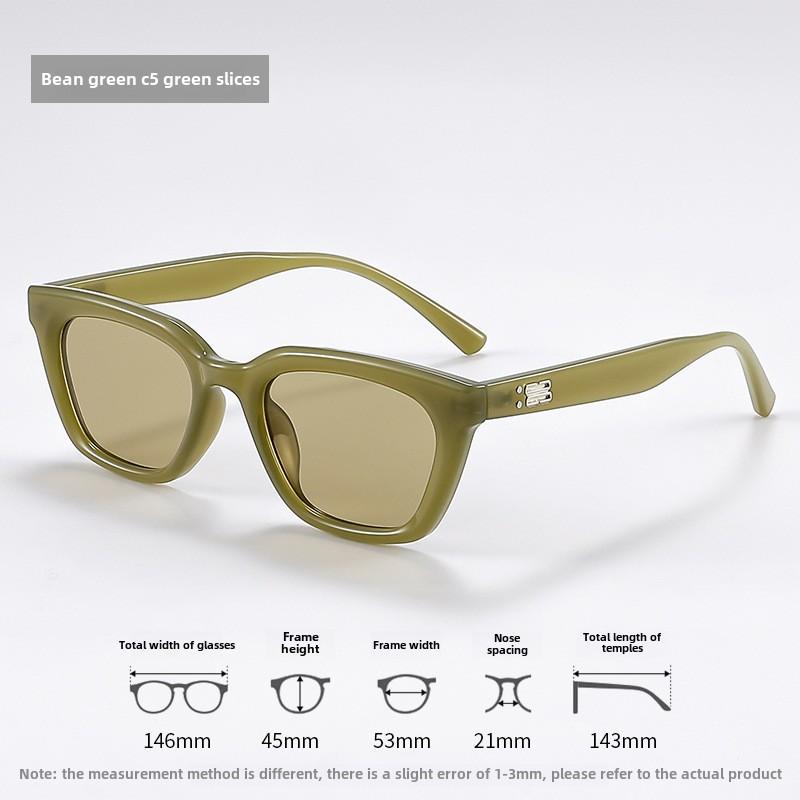 Personalized, Fashionable, and Cool Multi-color Sunscreen Sunglasses, Large Frame, UV Resistant, and Durable Women's Sunglasses