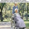 Wheelchair Lap Blanket Foot And Leg Warming Supplies Wheelchair Warm Cover For Disabled Individuals Patients Outdoor Activities
