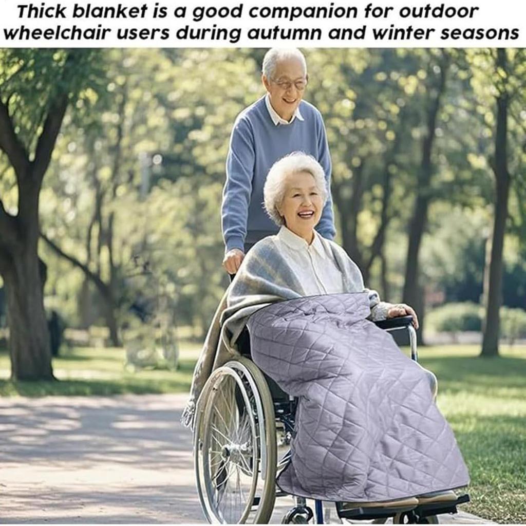 Wheelchair Lap Blanket Foot And Leg Warming Supplies Wheelchair Warm Cover For Disabled Individuals Patients Outdoor Activities
