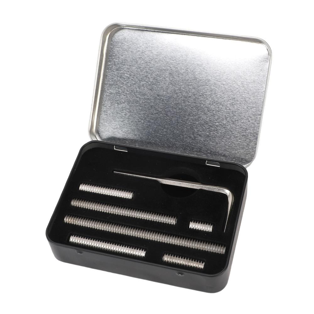 8pcs Metal Cue Weight Bolt Kit Multi-Size Protective Cover Pool Cue Weight Set  Standard Cue Stick