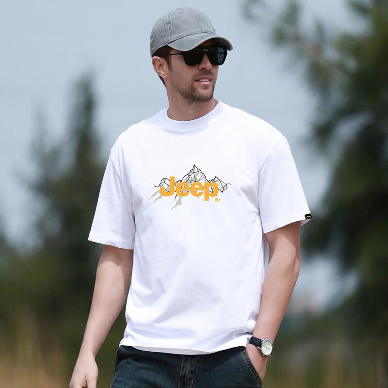 JEEP Men s 100% Cotton Casual Short Sleeve T-Shirt XXL