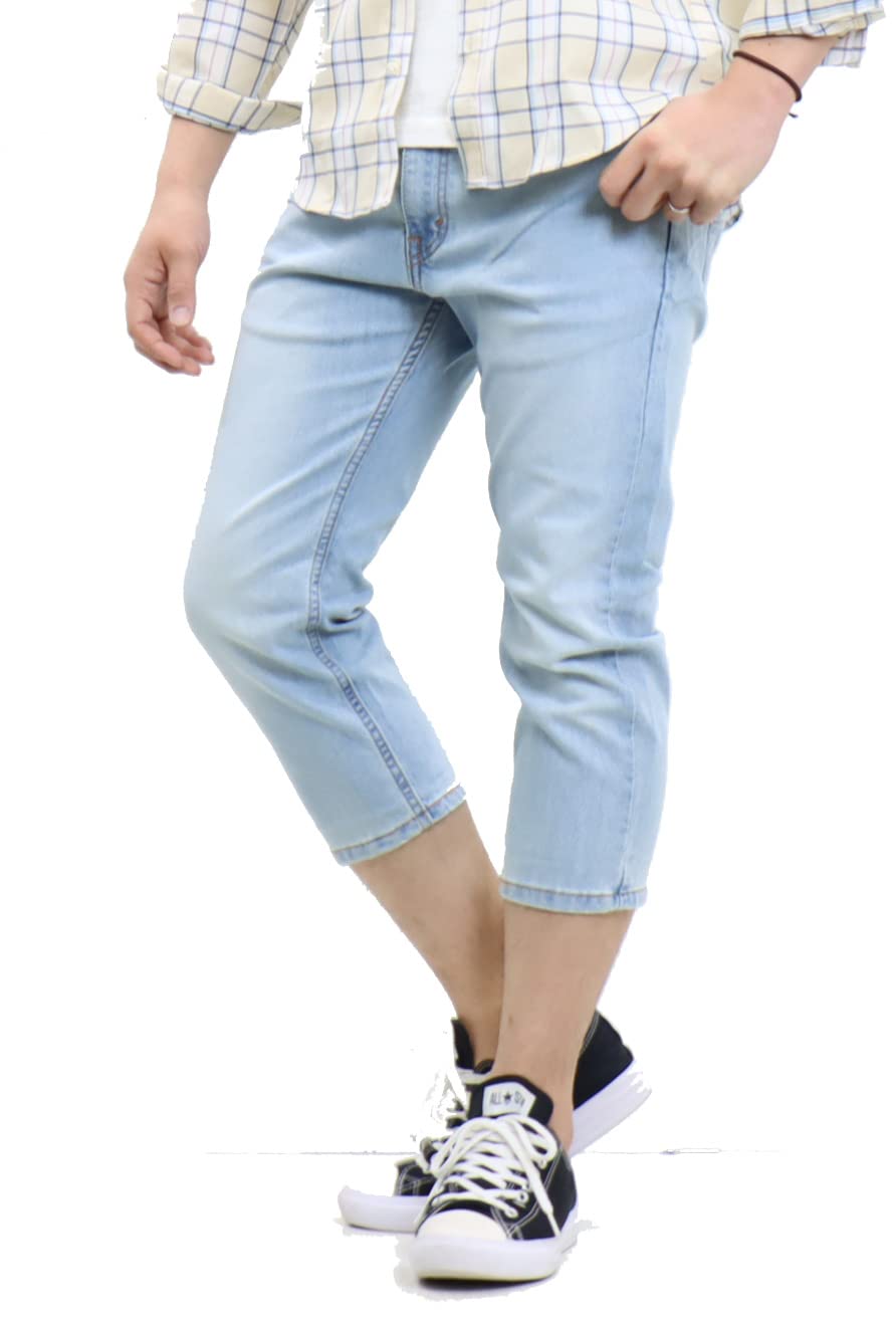 Levi s COOL 505 Regular Fit Cropped Pants 28229 (28, light blue)