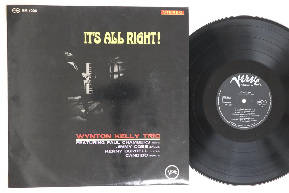 

LP-пластинка WYNTON KELLY TRIO - It s All Right! SMV1009 VERVE Japan Джаз Б/У