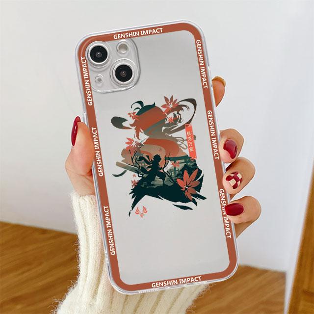 Hra Genshin Impact Průhledný obal pro Apple iPhone 14 11 13 12 Pro 7 8 Plus XR X XS Max 6 6S 13Pro Silikonový kryt na telefon