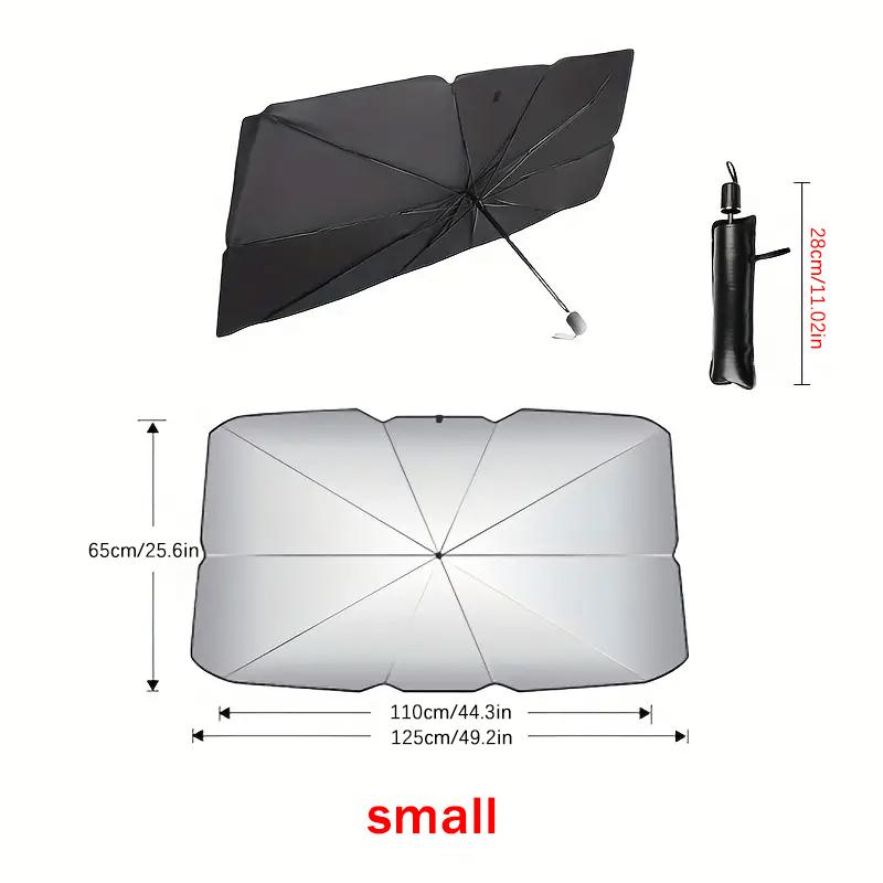 Automobile Windshield Sunshade-Foldable Automobile Umbrella Sunshade Anti-Ultraviolet Car Front Window (Heat Protection) WindshWindshield Sunshades 1