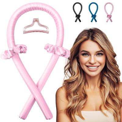 Lazy Curling Iron Set: No-Heat Curlers with Fluffy Rollers - 3-Piece Hairdressing Tools