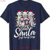 Hundefreunde Festliche Weihnachtsbaumlichter Weihnachtsmütze Sweat T-Shirt vintage Gewaschen Streetwear homme Stilvoll Bequem vintage