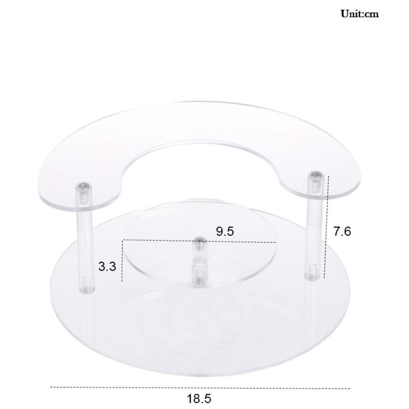Acrylic Display Stand Riser Perfume Stand Doll Organizer Clear Bedroom Shelf Riser Organizer For Figures Desktop Display Rack