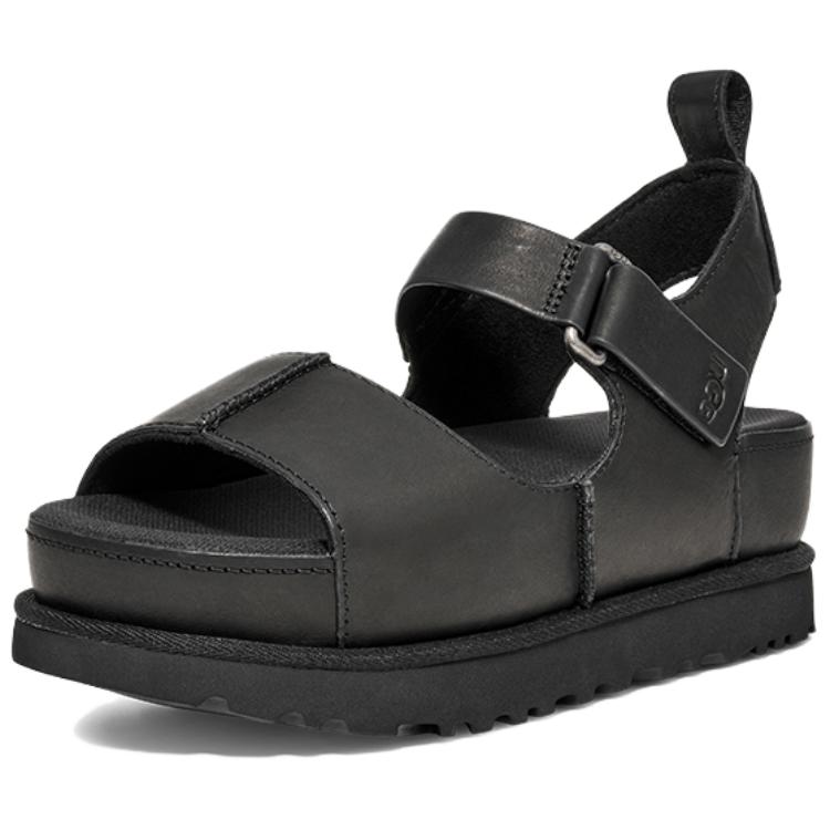UGG Goldenstar Sandali Donna Pelle di Mucca Nera con Una Fascia 1167364BLK |