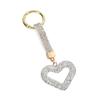 Heart-Shaped Ceramic Diamond Keychain for Women - Valentine's Day Gift