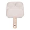 Nonstick Egg Pan Egg Frying Pan 3 Section Square Grill Pan for Breakfast Gas Stove Induction Cooker