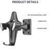 Adjustable Wall Mounted Smartphone Stand For Hands Less Viewing In Shower Or Cooking ABS Construction Space Saving Design