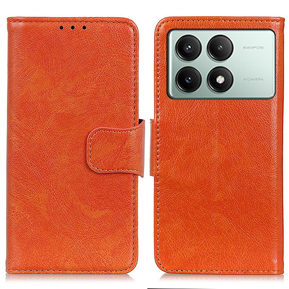 For Xiaomi Redmi K70E 5G/Poco X6 Pro 5G Wallet Case Protective Split Leather Phone Cover