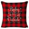 New Christmas Pillowcase Cushion Car Waist Protector Bedside Pillowcase Christmas Linen Pillowcase