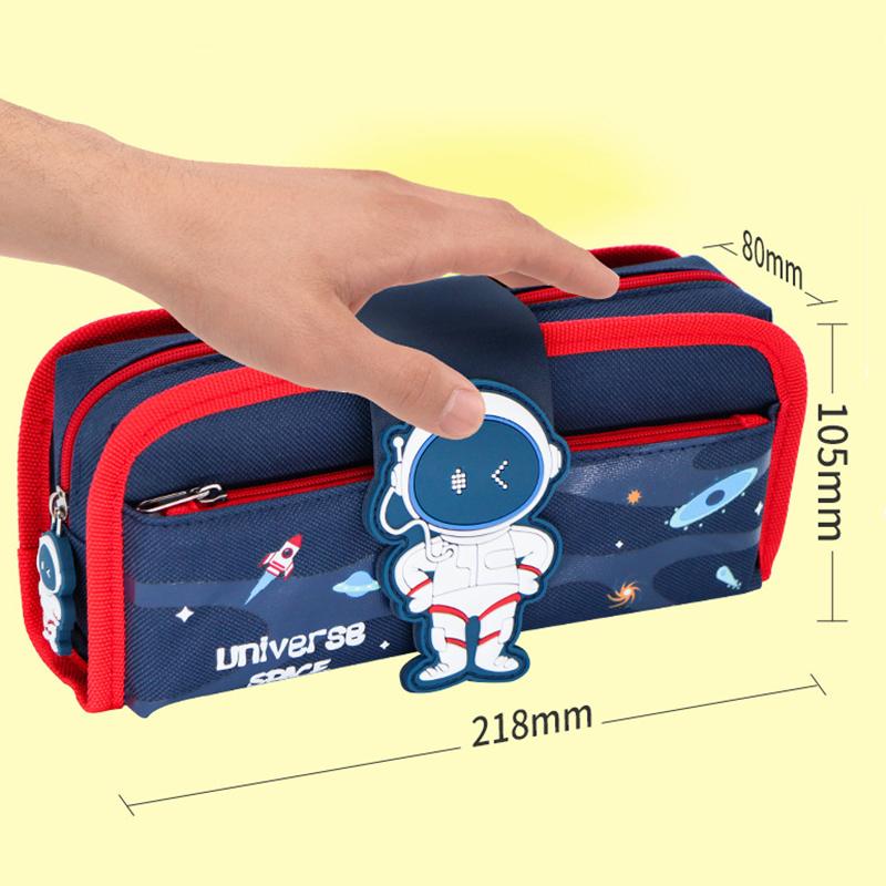 Detachable Astronaut Robot Pencil Case Cute Pencil Bag Kawaii Pencil Pouch Back to School Supplies Stationery Items for Girl Boy