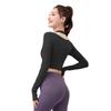 Women's Two-Piece Fitness Yoga Top with Removable Chest Pad and Buckle