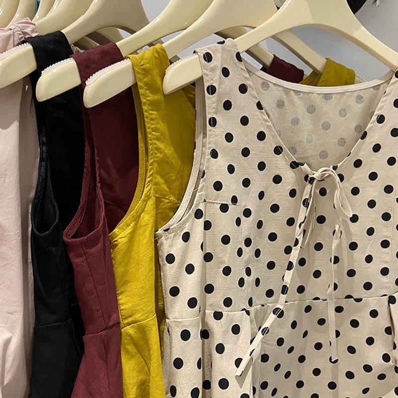 Vest for Women Summer Loose Sleeveless Tops Vest Casual Sleeveless Solid Color Camisole Vest