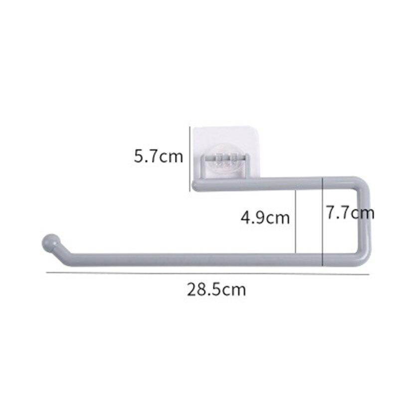 

Держатель для кухонных салфеток, подвесной держатель для туалетной бумаги, держатель для полотенец, стойка для кухни, ванной комнаты, дверной крючок, держатель, органайзер серый