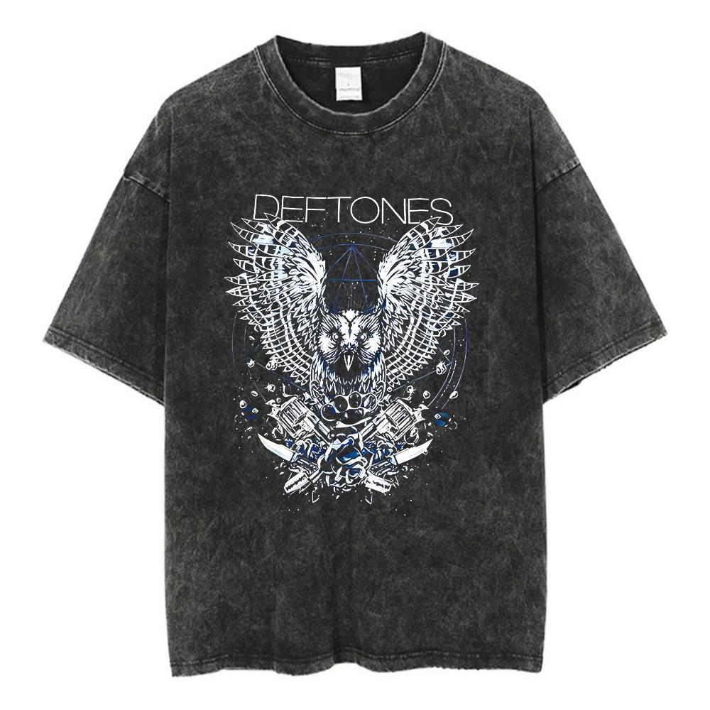 Deftones Band-Diamond Eyes Music Album Cover T-Shirt Metal Rock Clothes Cotton Vintage Short Sleeve Tees Tops