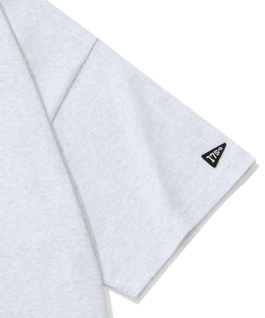 COLUMBIA UNIVERSITY Crack Logo S/S T-Shirts L Grey