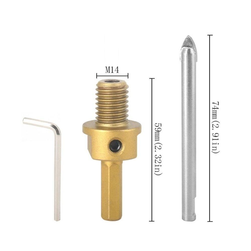 M14 Positioning Centering Tool Stable Clamping Brazing Center Drill Accurate Positioning Diamond Hole Saw Centering Tool