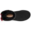 (WMNS) UGG Mini Bailey Bow Plaid Ribbon 'Black Red' Women's 1119115-BLK