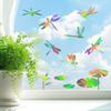 Static Glass Sticker Sun Protection UV Blocking Privacy Film with Colorful Rainbow Light Effect Glue-Free Electrostatic Reusable Window Cover
