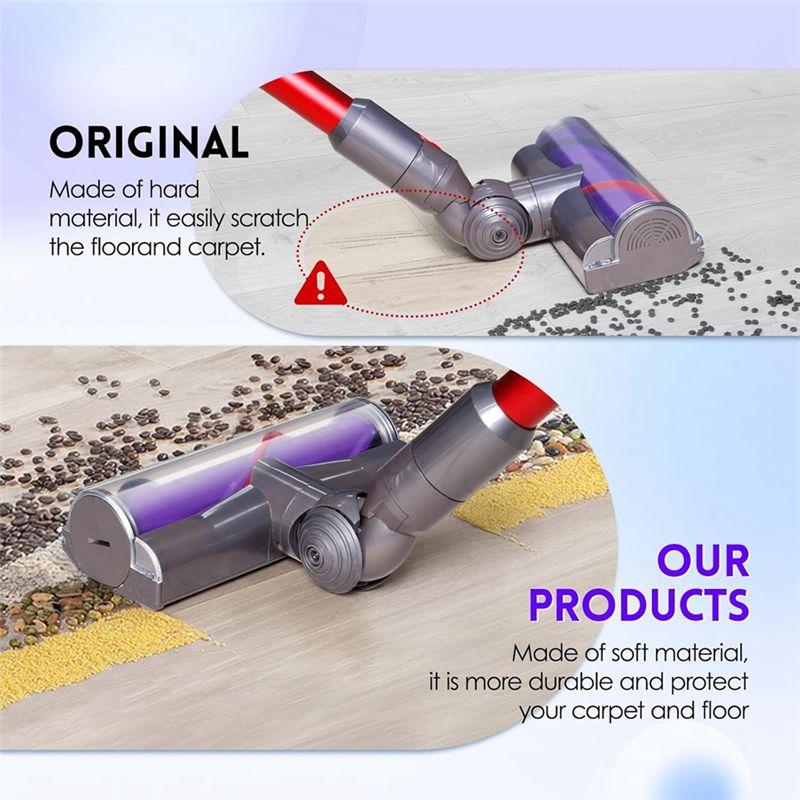 ABIY Quick-Release Motor Head With Ball Wheel Replacement Set For Dyson V7 V8 V10 V11 V15 Vacuum Anti-Tangle Floor Brush Head