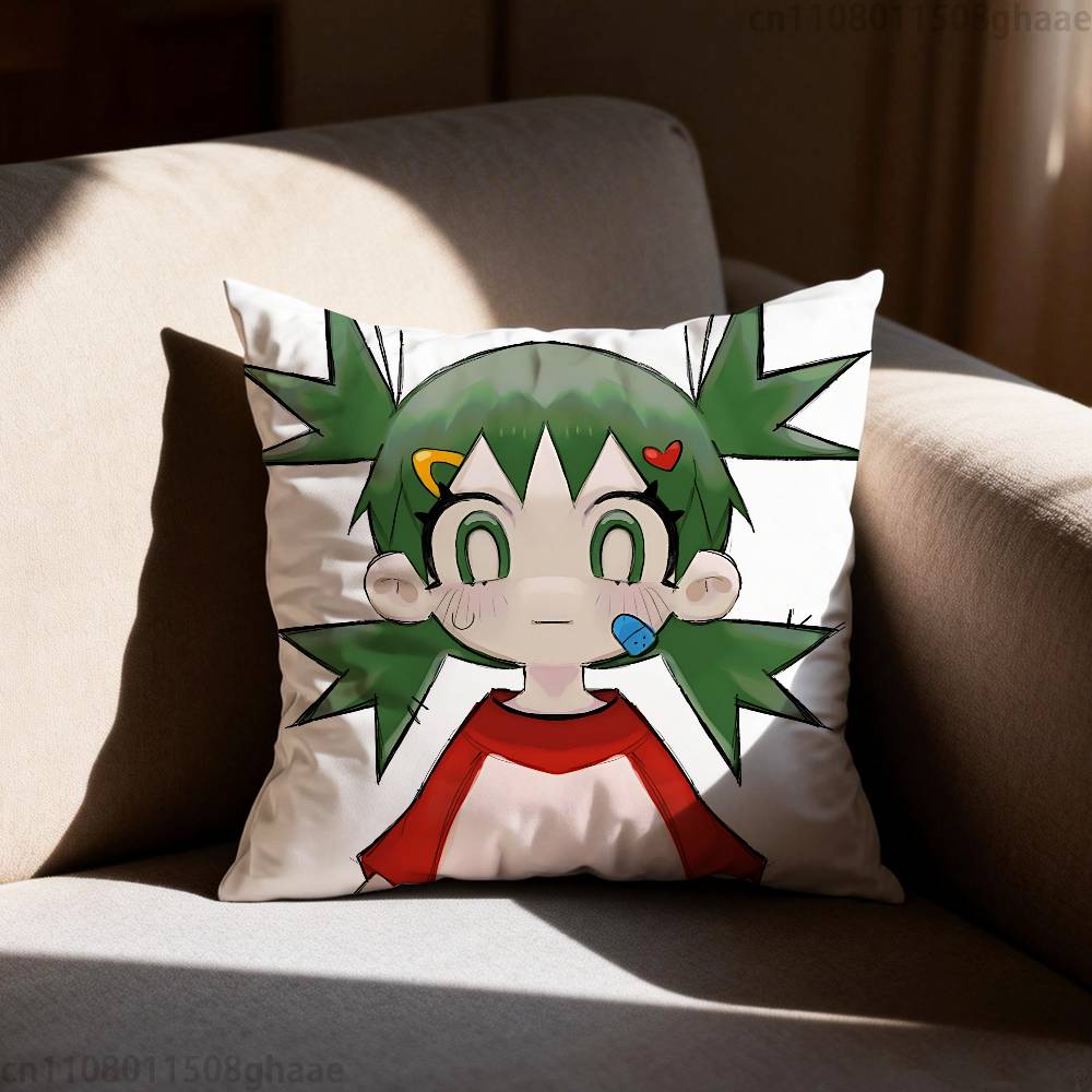 Yotsuba Anime Cartoon Pillow Case Sofa Living Room Bedroom Headboard Backrest Cushion Square Cushion Nap Time