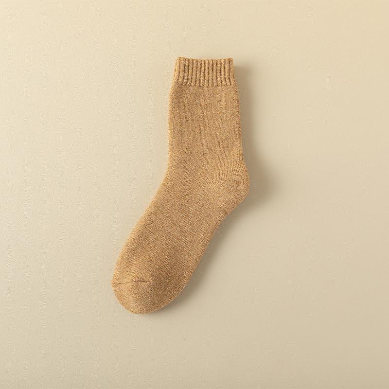Men's Winter Vintage Thickened and Fleece Warm Wool Mid Calf Socks