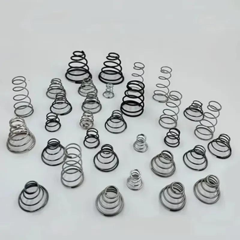ymvLnhAM 14pcs 0.8mm wire diameter cone type spring twist small springs circle coil elastic ring 10/11/14/16/17/18mm bottom diam