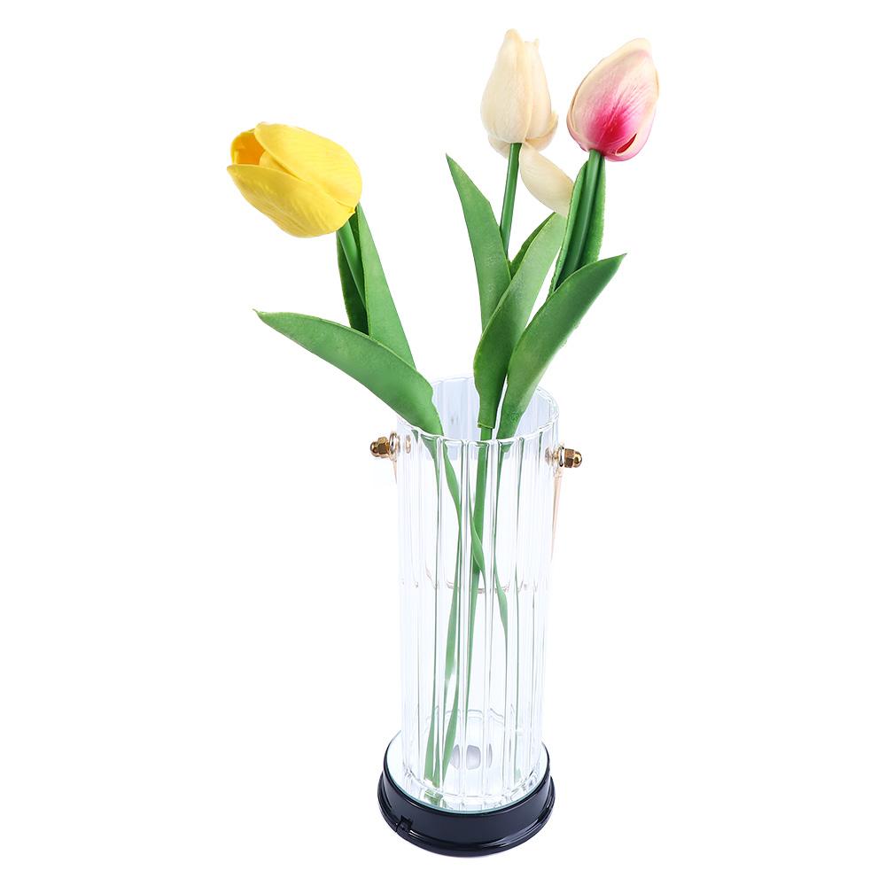 Creative Plastic Shell DIY Gift Showing Black Colorful Display Stand LED Ornament Crystal Light Base Luminous Base