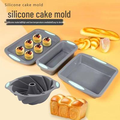 High-Temperature Resistant Silicone Cake Mold – Easy Release for Chiffon, Toast, Cookie, and Muffin Baking