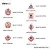 7 Pcs  Copper Blue Metal Dice Circular Hollow Metal Polyhedral Dice Set Suitable for Role-Playing RPG  Board Game Card Game