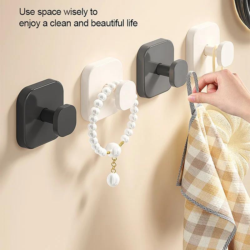 No-Drill Heavy Duty Suction Cup Hooks - Strong Adhesive Wall-Mounted Hooks for Coat, Entryway,Door Back, Bathroom & Home Storage