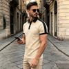 Men's Benbu Multi-color Slim-fit Plaid Short-sleeved Button-down Shirt