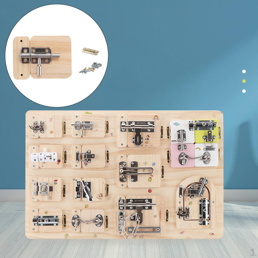 DIY Lock Latch Puzzle Parent-Child Early Education Toys Year Old