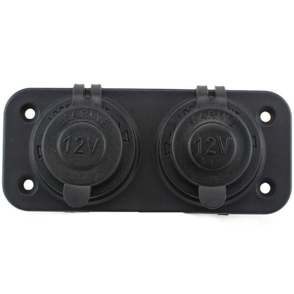 Waterproof Dual Motorcycle Lighter Socket