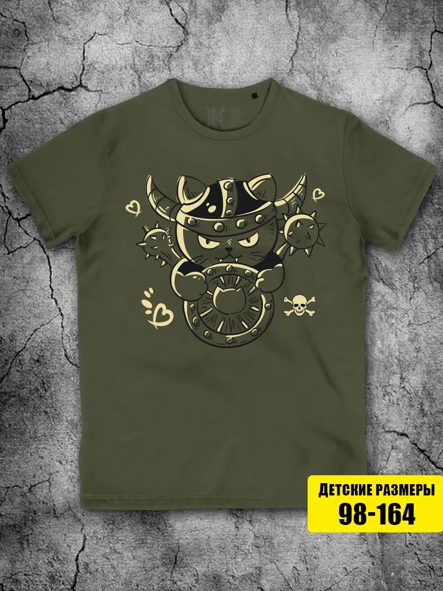 Children s T-shirt  Viking Cat  T-shirt with Viking Cat print XL