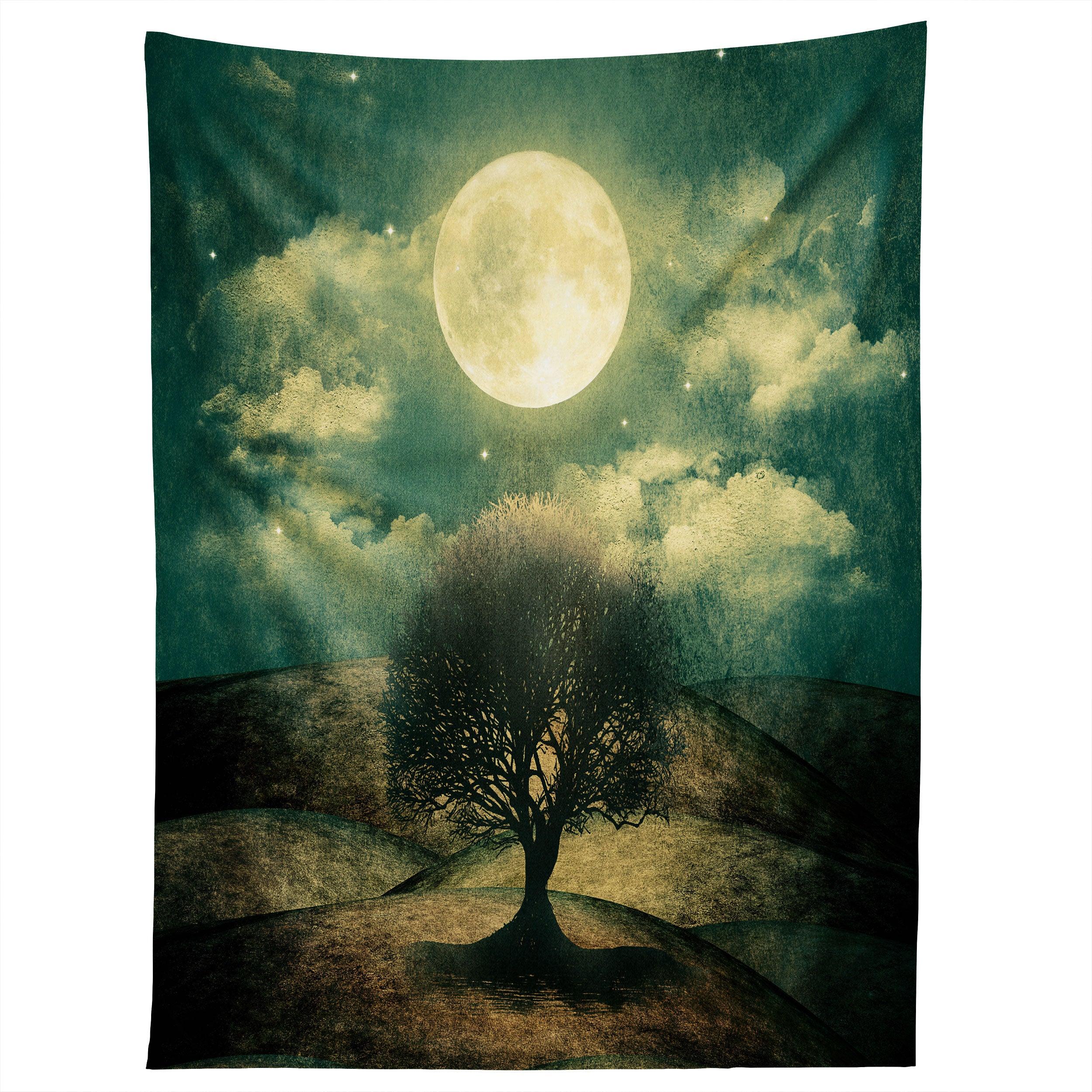 ONCE UPON A TIME THE LONE TREE tapestry 75x100