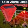 Solar Alarm Lamp Siren Wireless Motion Sensor Outdoor Waterproof 129dB Alarm Light Drive Away Wolf Wild Alarm System Detector