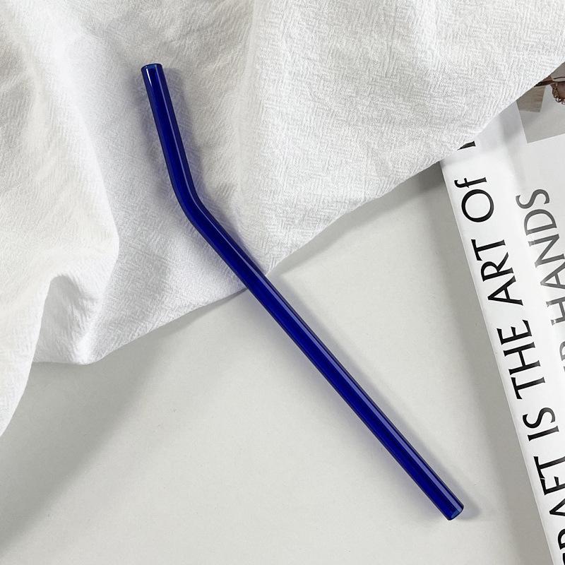 Reusable Eco Friendly Transparent Glass Straws Drinkware Accessory For Smoothies Cocktails Drinking