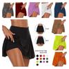 2023 Basic Summer Women's Pure Color Two-piece Fake Shorts Leggings Available In 13 Colors