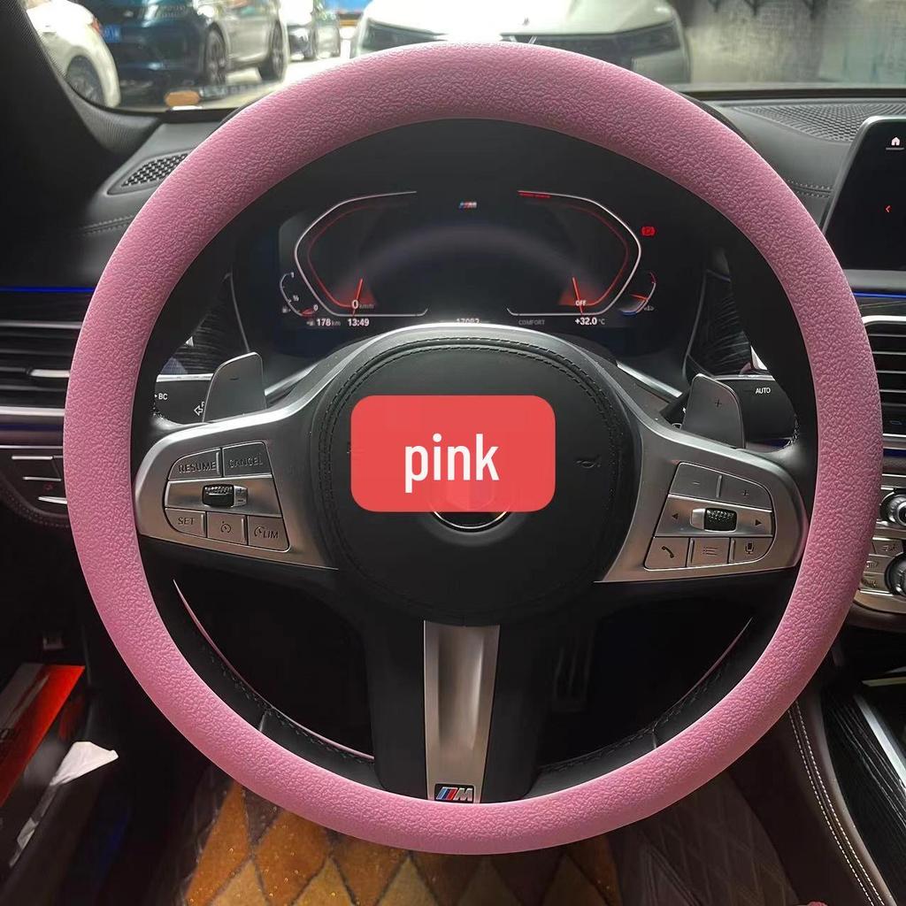 Ultra-thin Silicone Steering Wheel Cover - Non-slip, Wear-resistant, Universal Fit for All Seasons