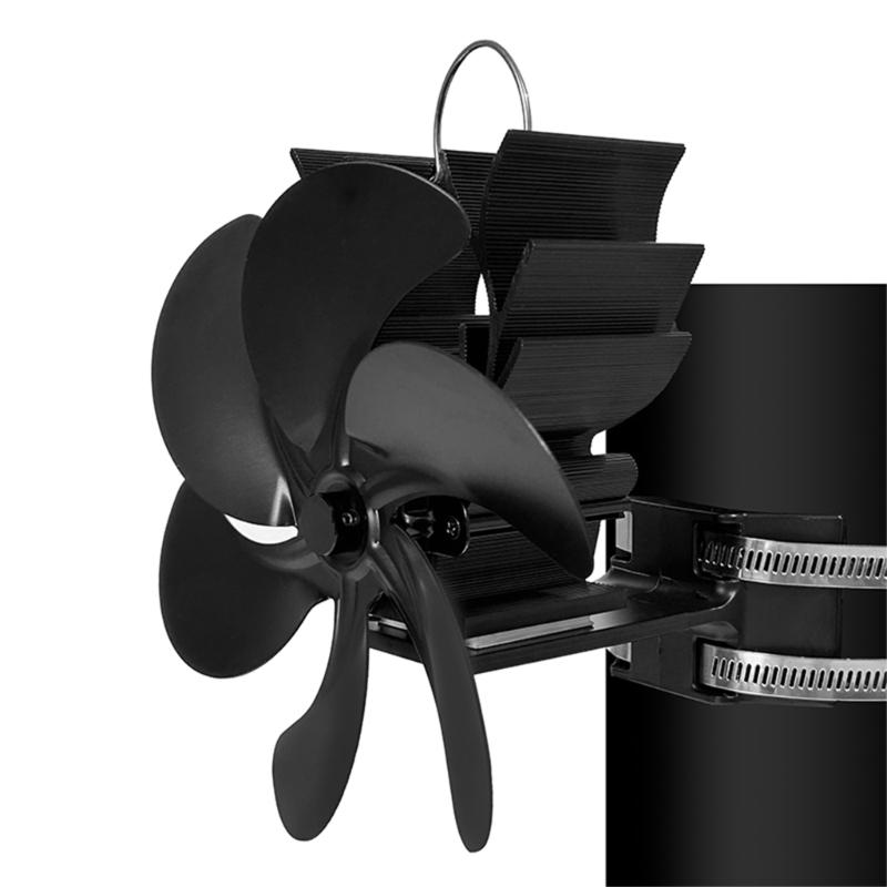 Heat Powered Stove Fan Fireplace Fan Efficient Heat Distribution for Cozy Homes for Various Heating Devices Long lasting