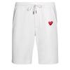 Love Embroidered Casual Shorts Fashionable Beach Pants Red Heart Pattern Five Quarter Pants Men’s Shorts
