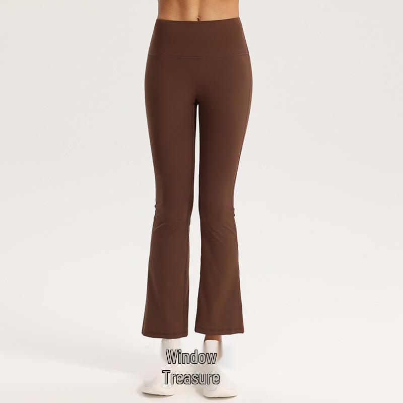 Women's High-Waist Butt-Lift Yoga Pants - Elastic, Quick-Dry, Slimming Micro Flare Fitness Tights